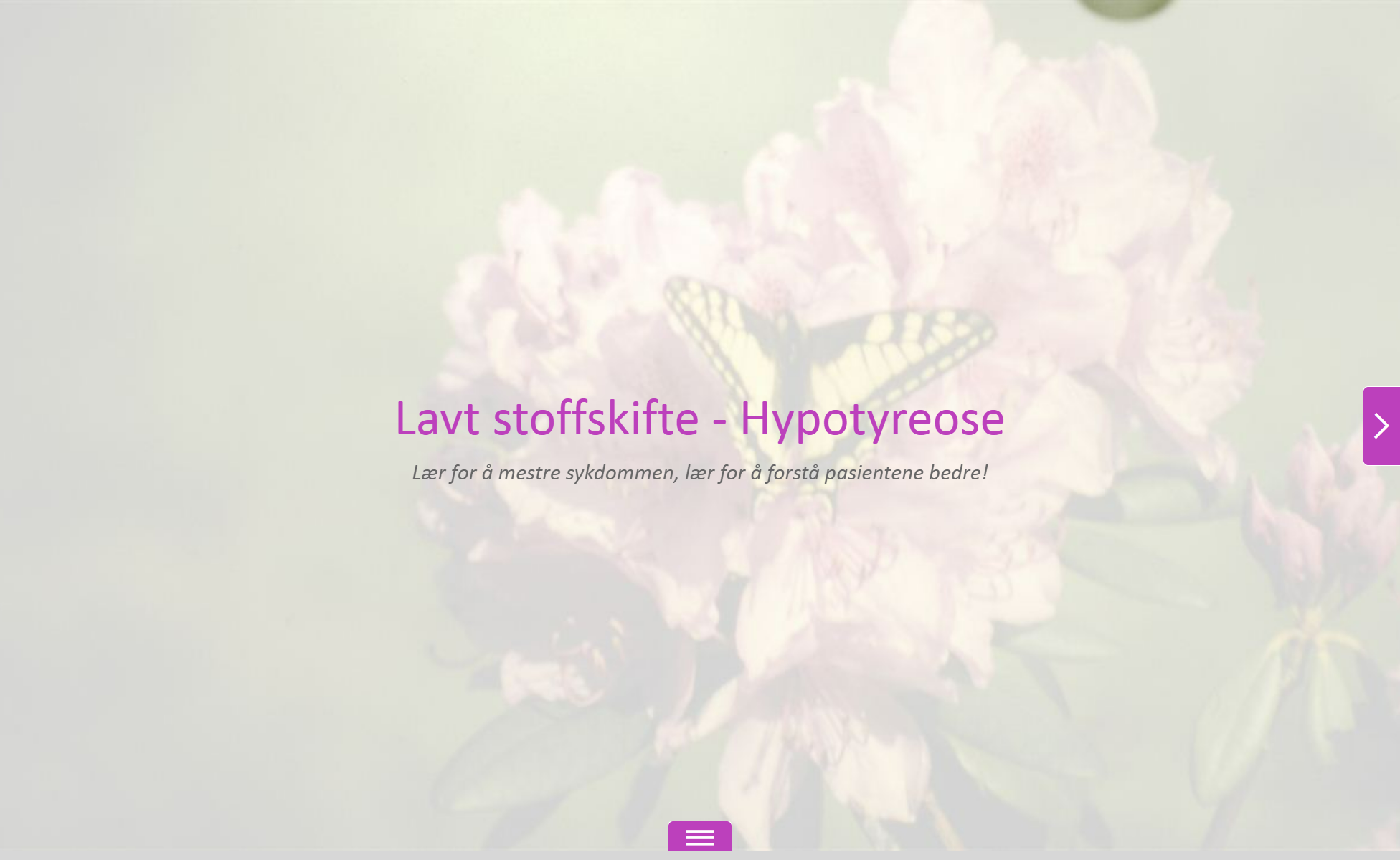 Gratis nettkurs om lavt stoffskifte (Helse Sør-Øst)